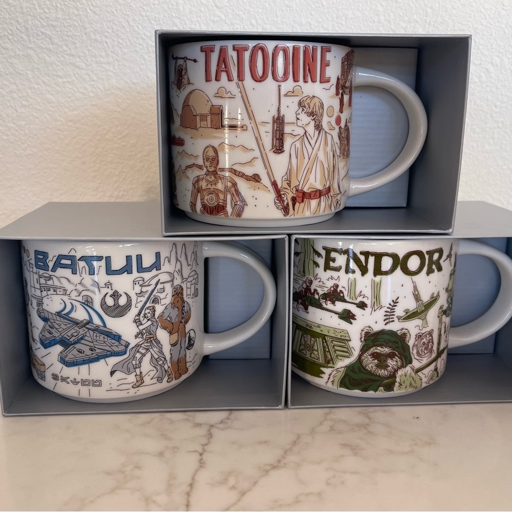 Starbucks Star Wars Been There Series set of 3 mugs- New in box.